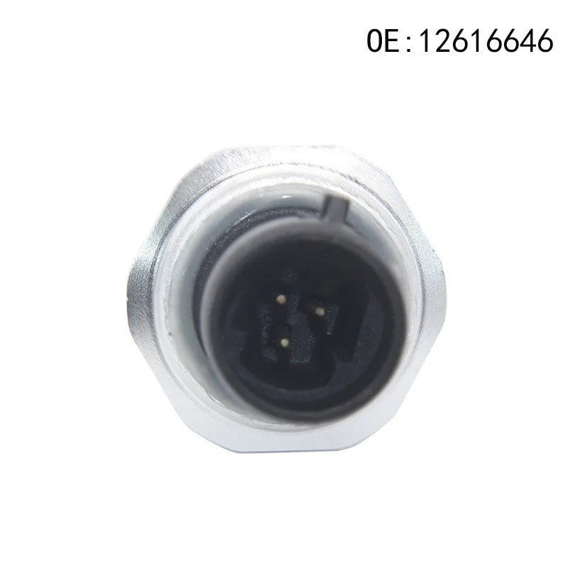 Silver metal automotive fuel pressure sensor with part numbers 12616646 12677836 D1846A