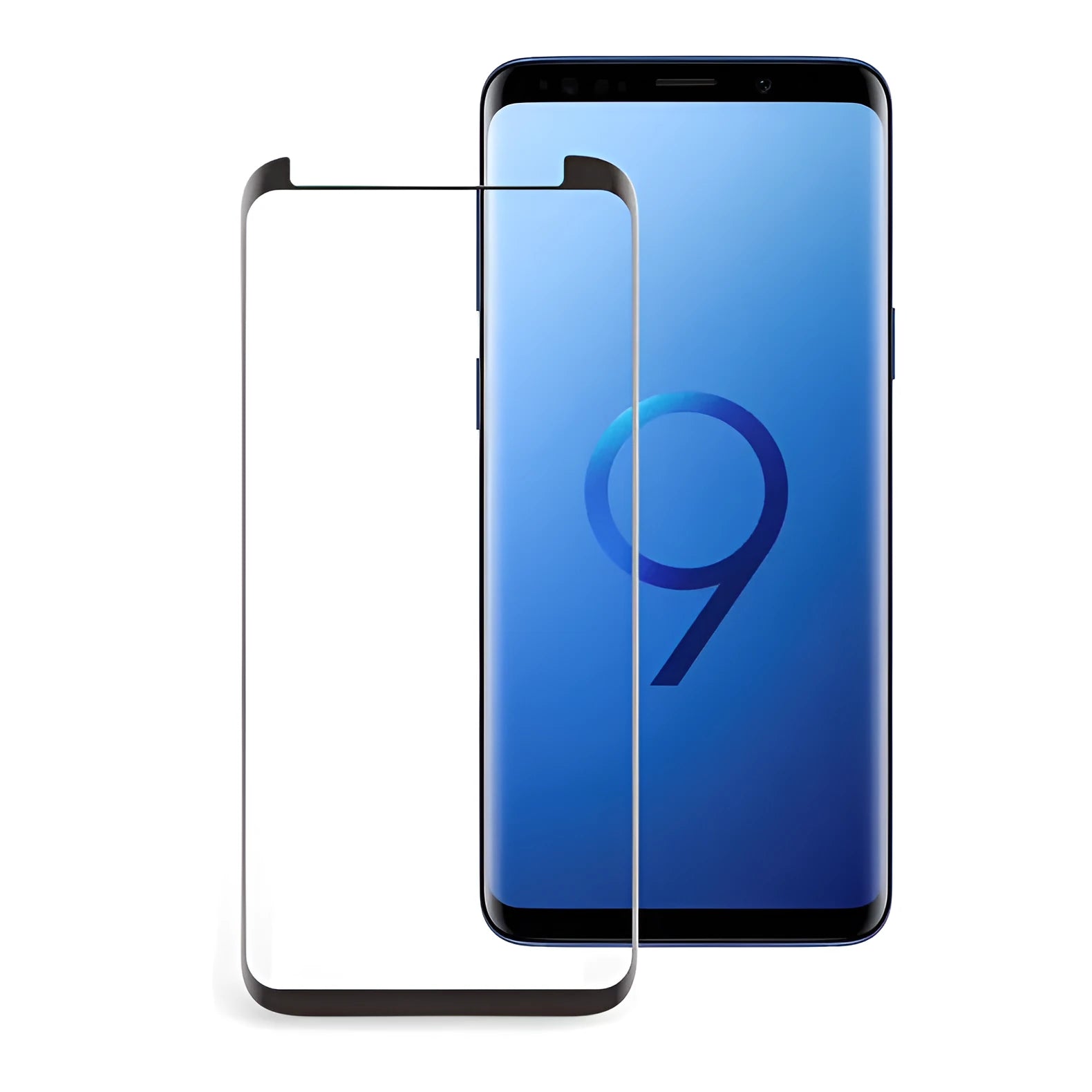 3DAllglue tempered glass screen protector front film for Samsung Galaxy S9 S8 Note 9, HD anti-fingerprint