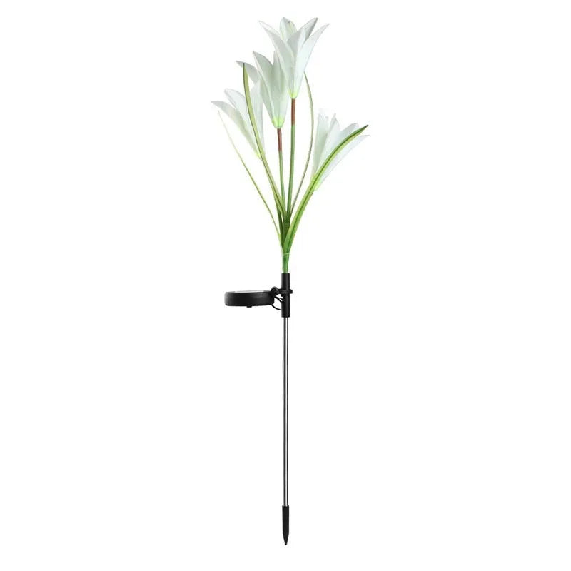 Solar lawn lamp flower shape 0.5W IP65 for courtyard garden pathway decoration with dandelion design