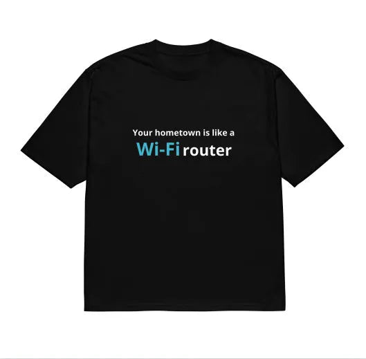 Black men's T-shirt with 3D printed cartoon pattern, loose fit short sleeves