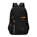 Men's Oxford cloth large capacity backpack in red with letter pattern and air pillow belt