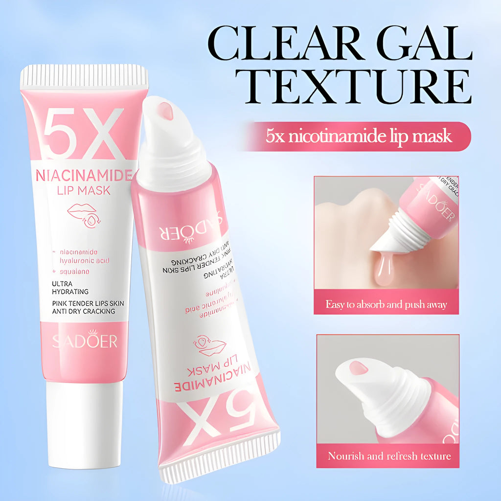 Nicotinamide powder lip moisturizing film anti-chapping lip mask 10g tube