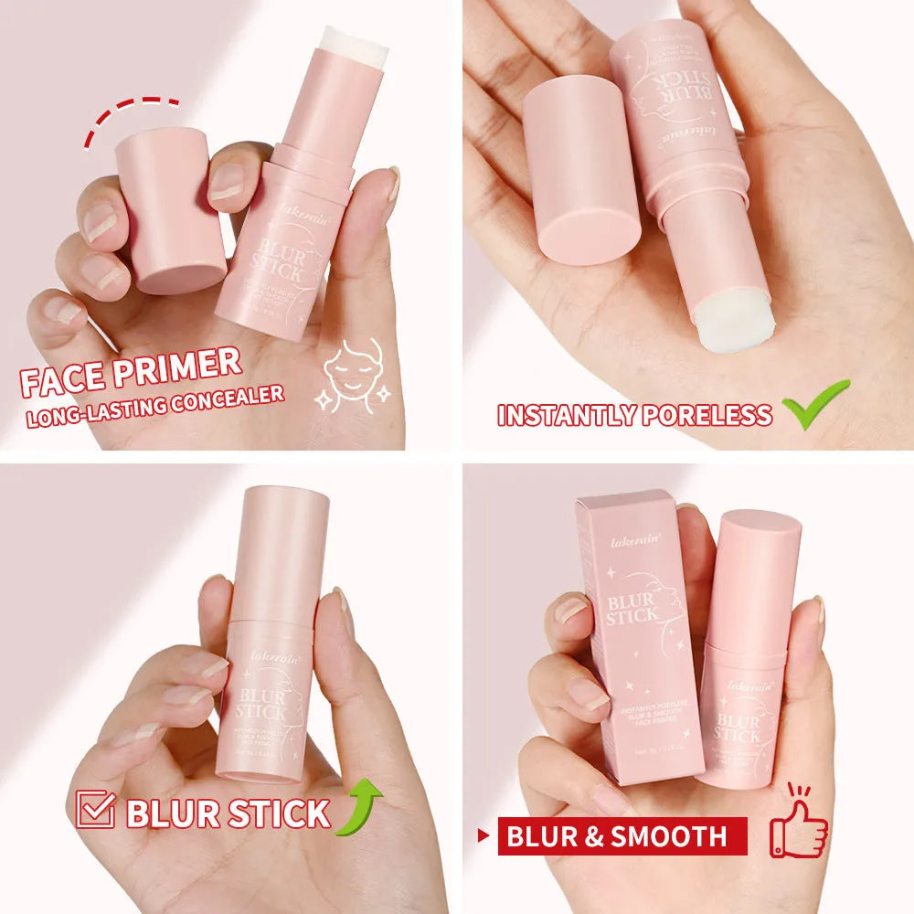 Lakerain Pore Invisible Stick matte brightening primer in stick format with compact packaging