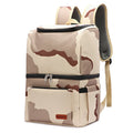 Blue insulated picnic backpack with waterproof Oxford cloth and ice pack compartment