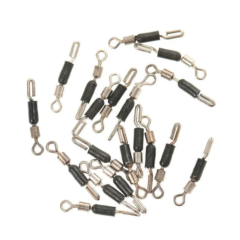 Wire clip silicone opening swivel pin fishing hook accessory in 13mm size with metal pin and flexible silicone clip