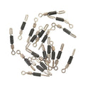Wire clip silicone opening swivel pin fishing hook accessory in 13mm size with metal pin and flexible silicone clip
