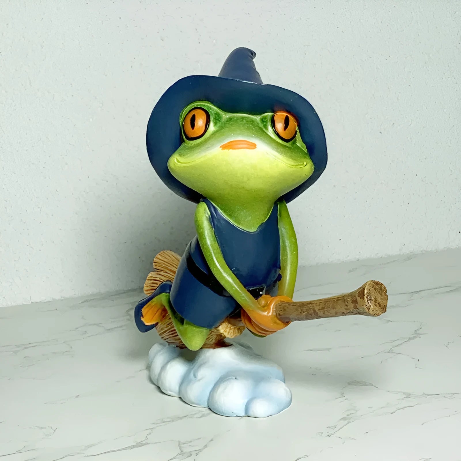 Magic Yoga Frog European style home ornament in RDW123 colour on display surface