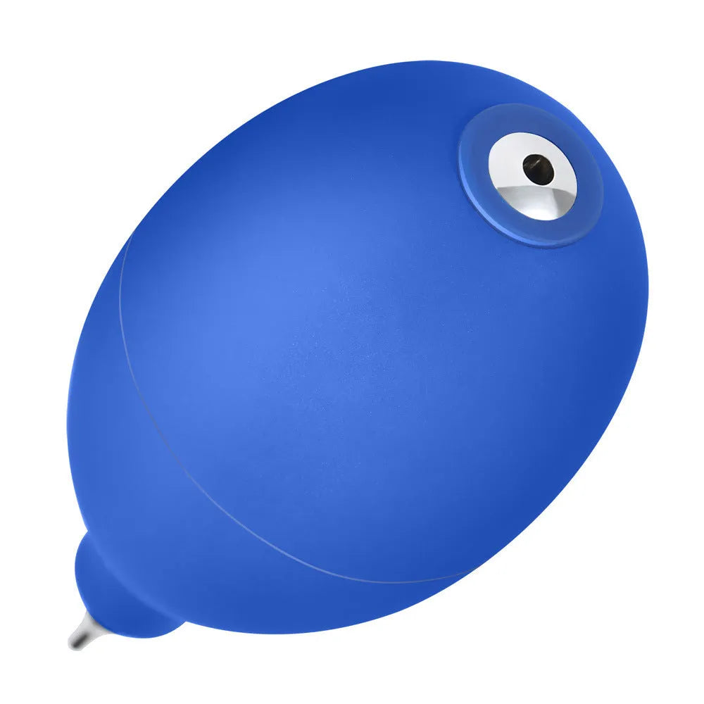 Blue rubber dust removal air blower tool for cleaning camera lenses and mobile phones