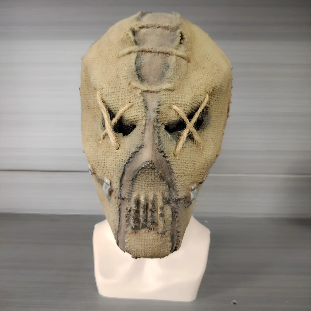 Latex scar skull horror mask for Halloween measuring 31cm by 25cm