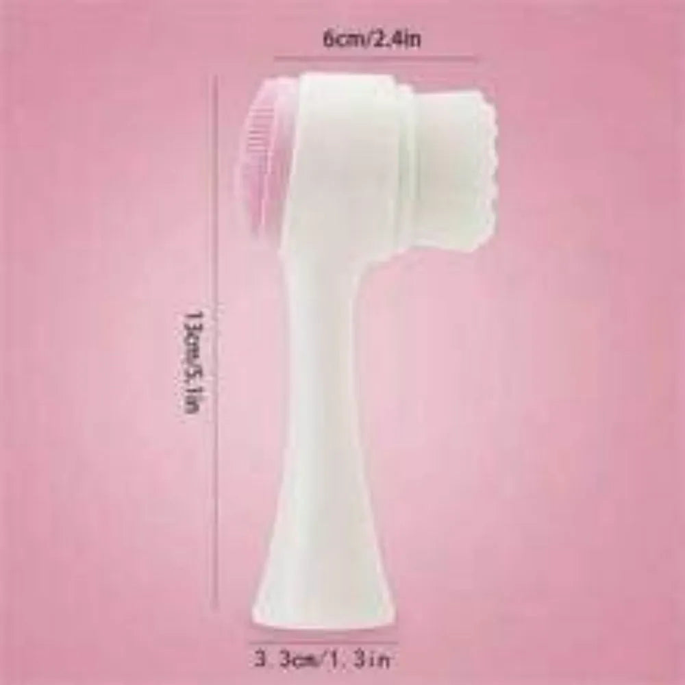 Blue pet paw brush with nylon bristles for dog and cat grooming