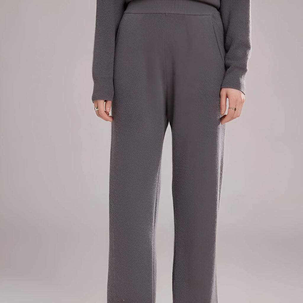Thick cashmere high elasticity free size leggings for women in golden brown camel colour