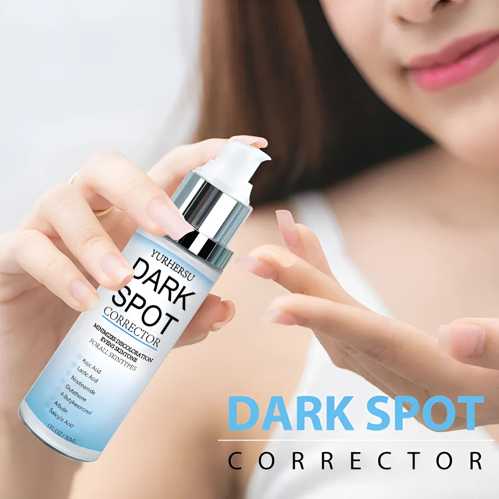 Spot lightening essence serum bottle brightening moisturising tightening softening universal skin type