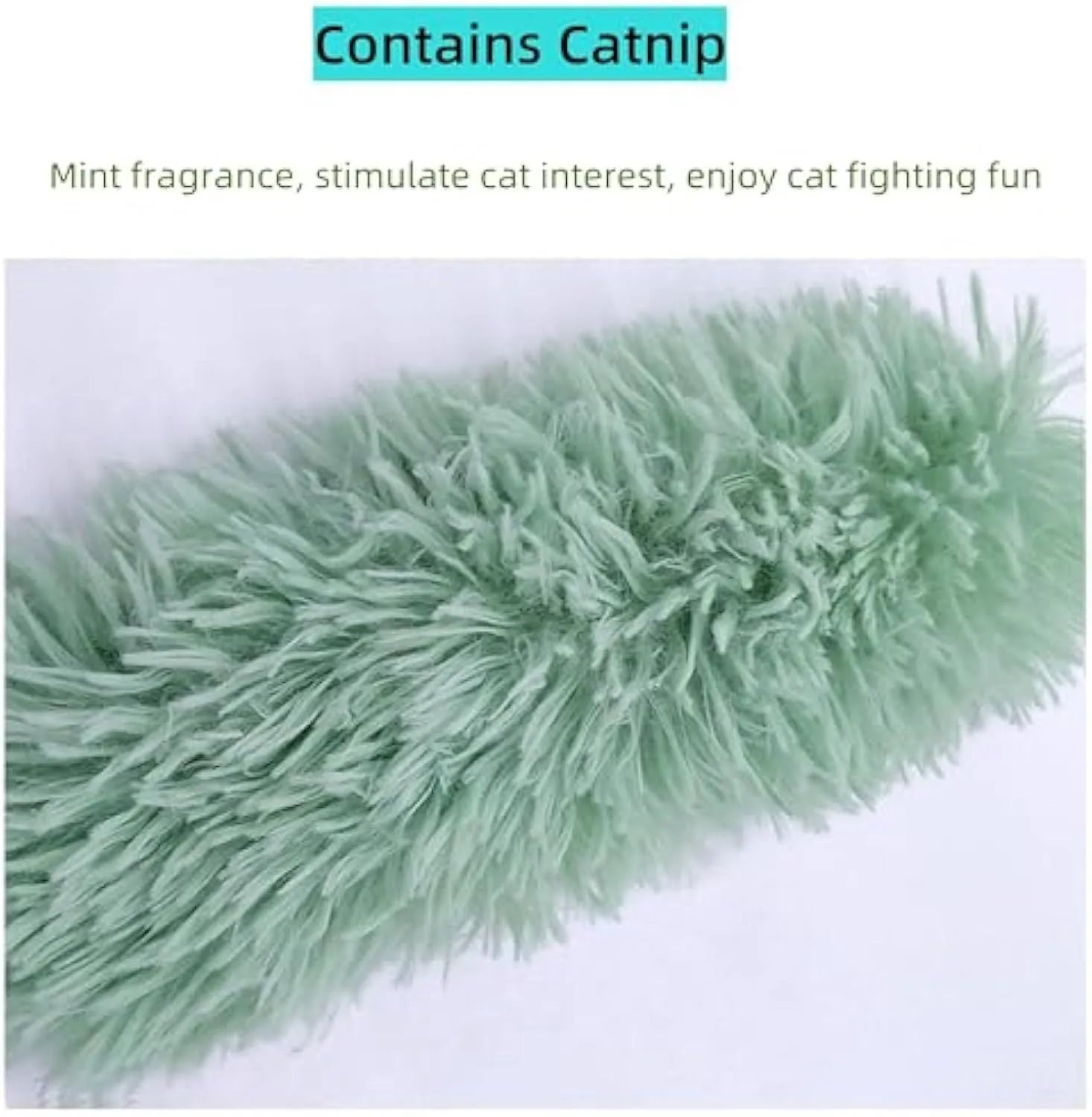 Four colourful interactive cat toys with crinkle sound and catnip filling on a soft surface