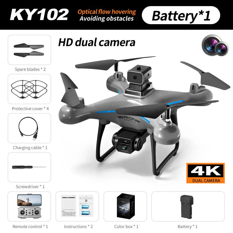 UAV HD drone with optical flow positioning and all-side obstacle avoidance, plastic build under 30cm