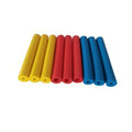 Pack of black rubber grip hose sleeves for pen and cutlery handles.