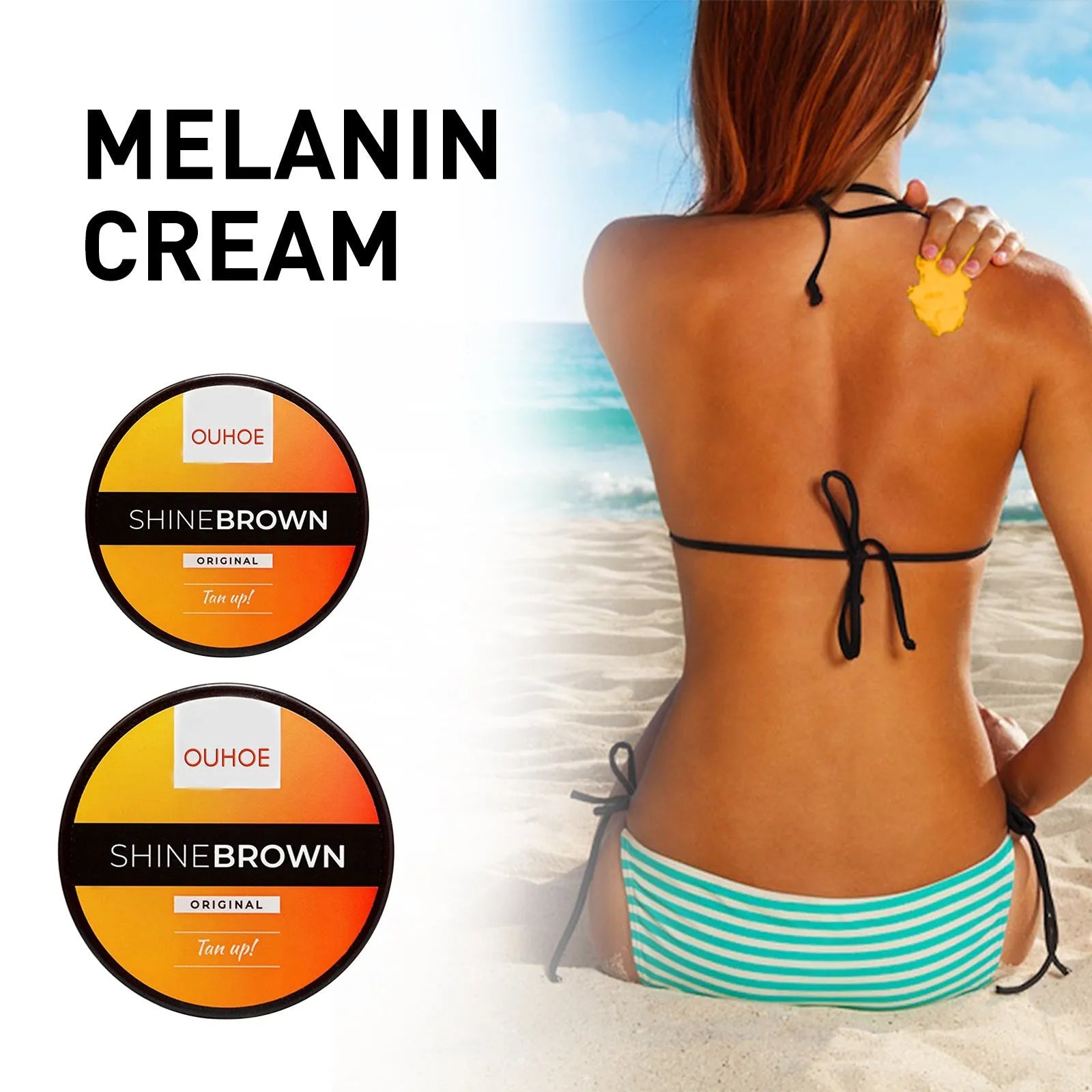Tanning cream and aloe vera gel tubes 50g and 100g sizes for natural bronze tan accelerator