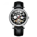Men's tourbillon mechanical watch with luminous hands and waterproof case