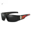 Bandit style West Coast hip hop polarized sunglasses with box frame in multiple colours