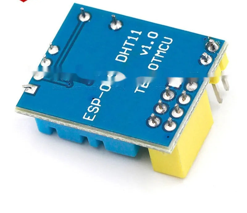 Temperature and humidity WiFi node module with DHT11 sensor on compact PCB, 25mm by 21mm size