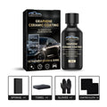 Automotive graphene ceramic coating 70ml kit with sponge, towel, gloves, and two coating cloths for car paint protection