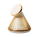 Night table lamp with magnetic 15W wireless charger base in Champagne Gold finish