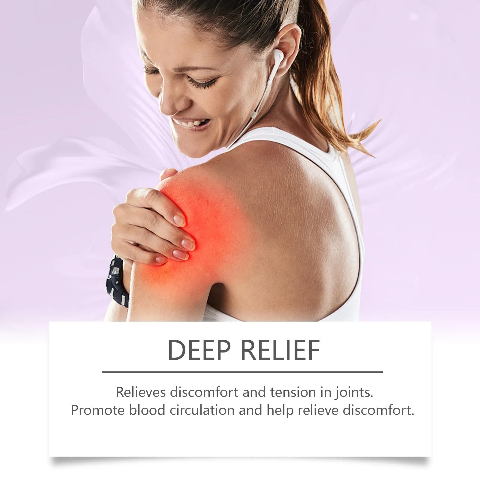100g container of body massage gel for joint and knee care on a plain background.