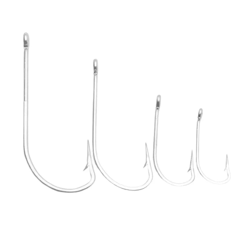 Alloy sea fishing hooks for ocean boat fishing in multiple specification styles