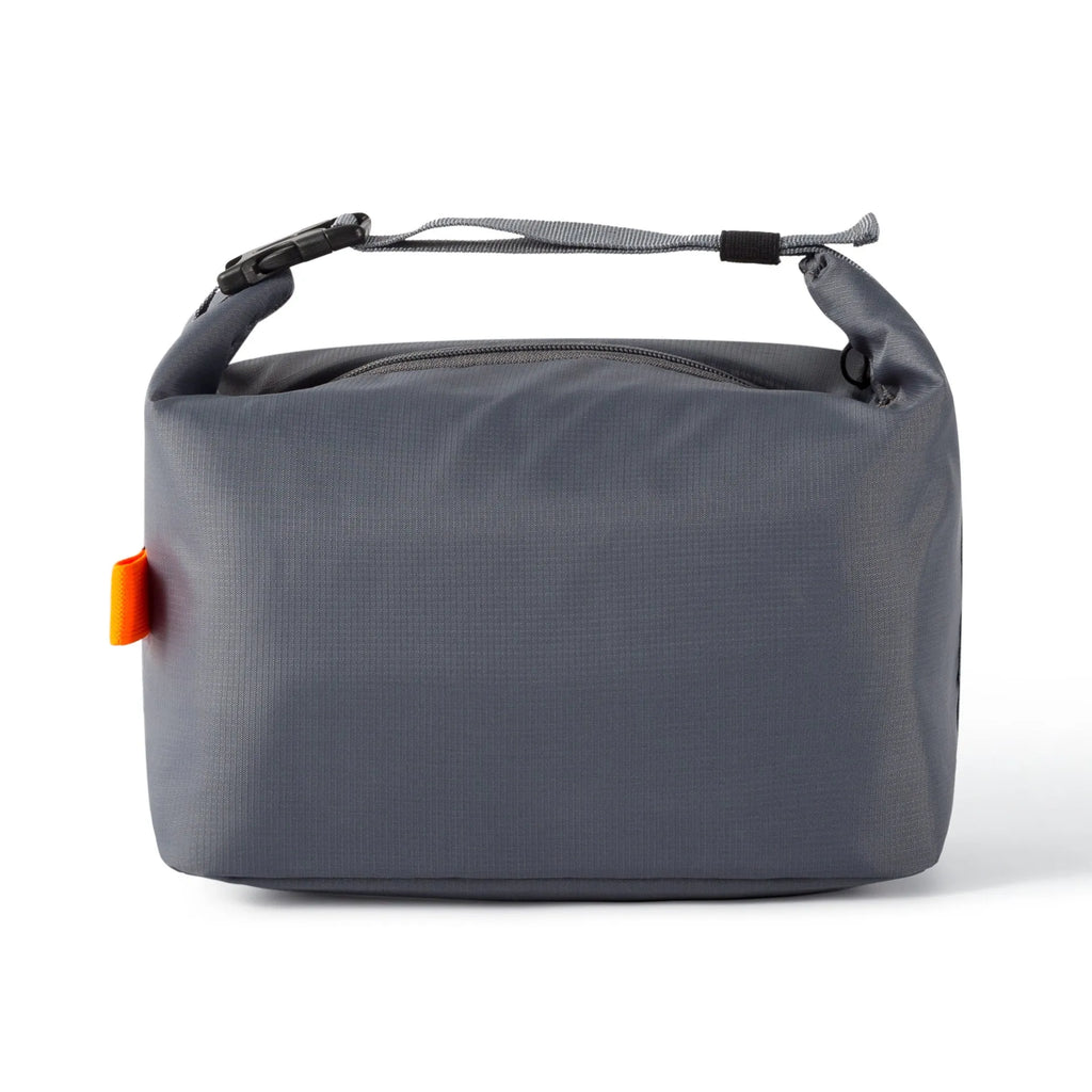 Japanese style insulated food storage bag in Oxford cloth, shown in Army Green colour.