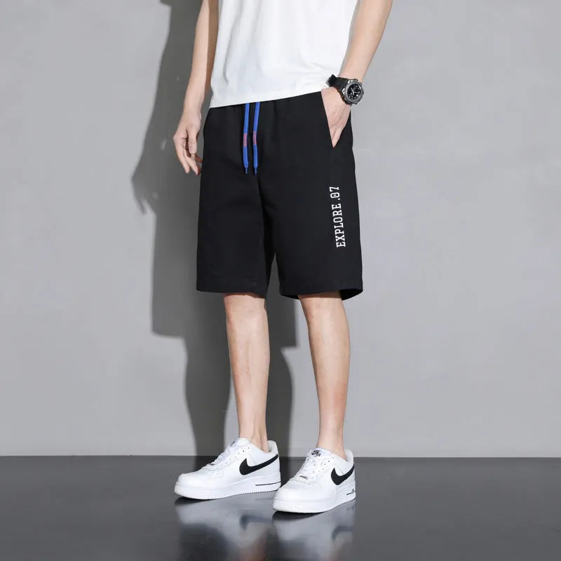 Cotton shorts for boys in plus sizes 2XL to 8XL, black khaki white colours, overalls style summer wear