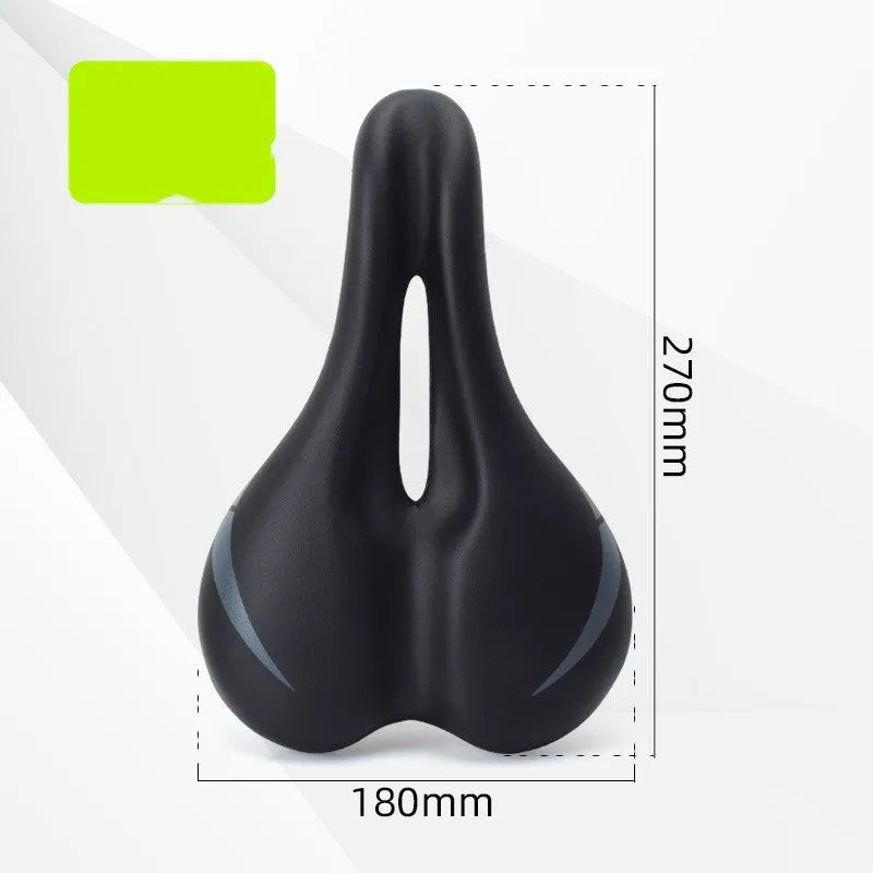 Bicycle seat cushion with hollow airflow design in 3147 colour measuring 270mm by 180mm