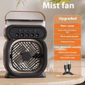 3-in-1 portable evaporative air cooler with LED night lights on a desk in home office
