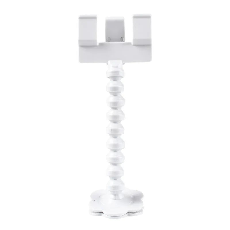 Black pet photography clip with treat holder and phone mount on white background