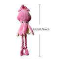 Pink squid plush dog chew toy with squeaky sound, 32cm corduroy toy for small and medium dogs