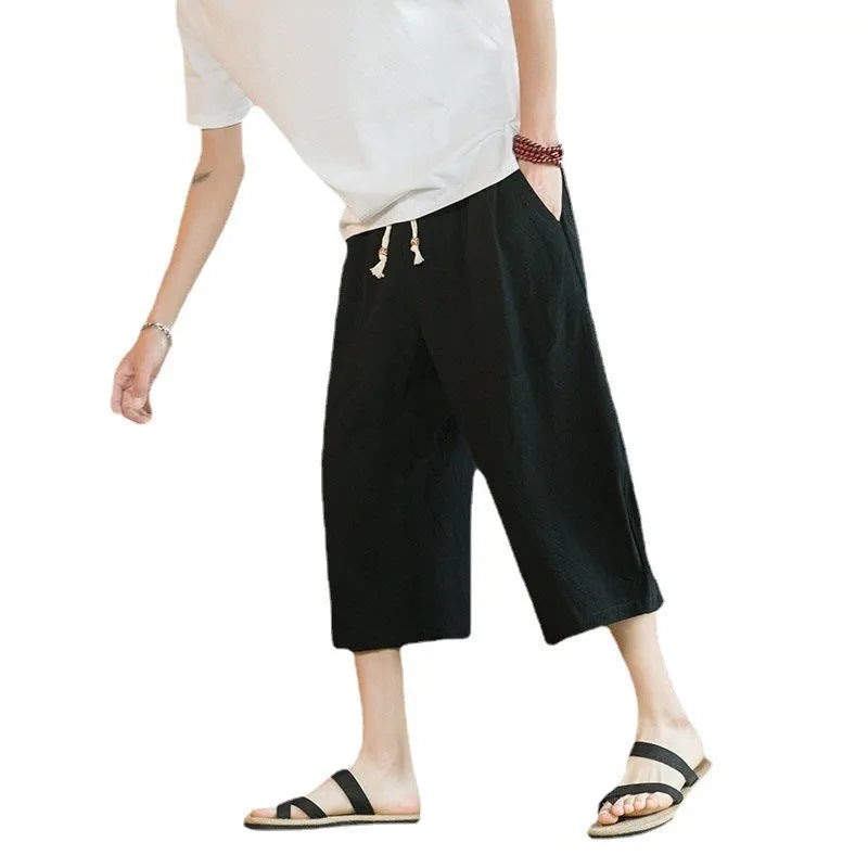 Summer plus size cotton and linen casual straight leg shorts for women in khaki, available in sizes M to 5XL