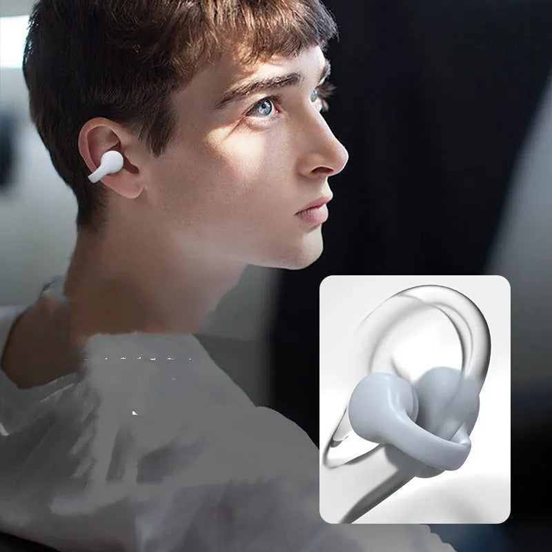 Wireless Bluetooth in-ear headset plastic construction creative design i113 Black