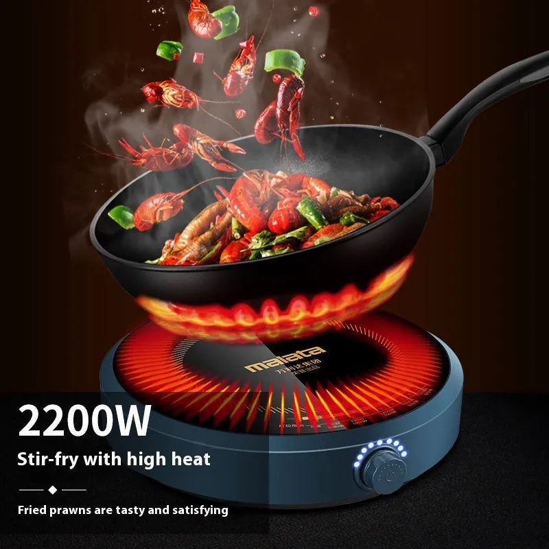 Household induction cooker 2200W circular knob-type 270mm energy-saving countertop cooking appliance