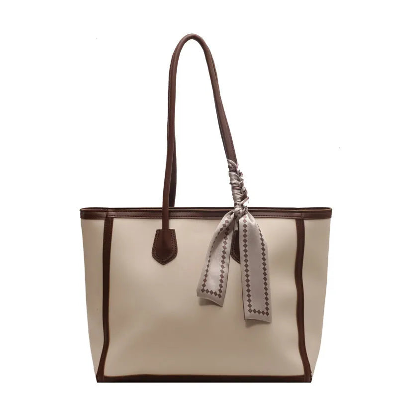 Advanced Texture Winter Commuter Tote Shoulder Bag in black colour, horizontal square shape with open outer pocket and textured PU finish