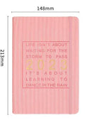 Creative trend student diary with imitation leather cover, wireless binding, and Daolin paper pages