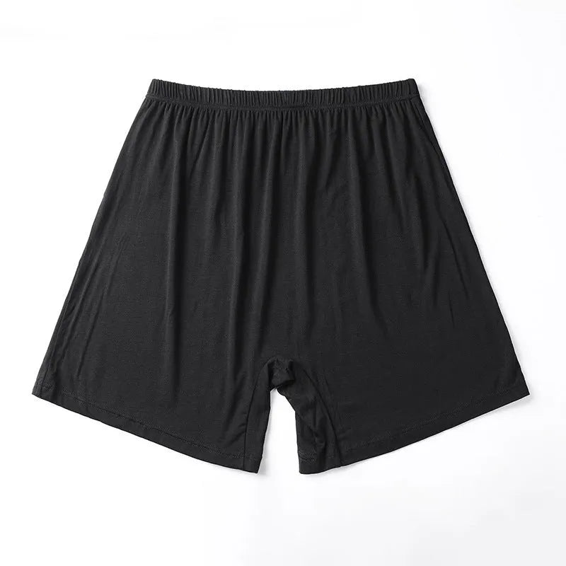 Men's solid colour high-waist boxers in modal fabric showing extended sizing options