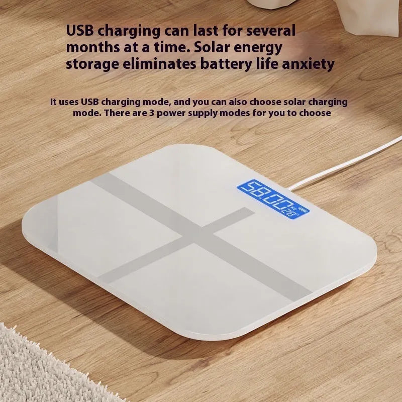 Household body weighing scale in multiple colour options with 26x26cm platform and choice of power methods