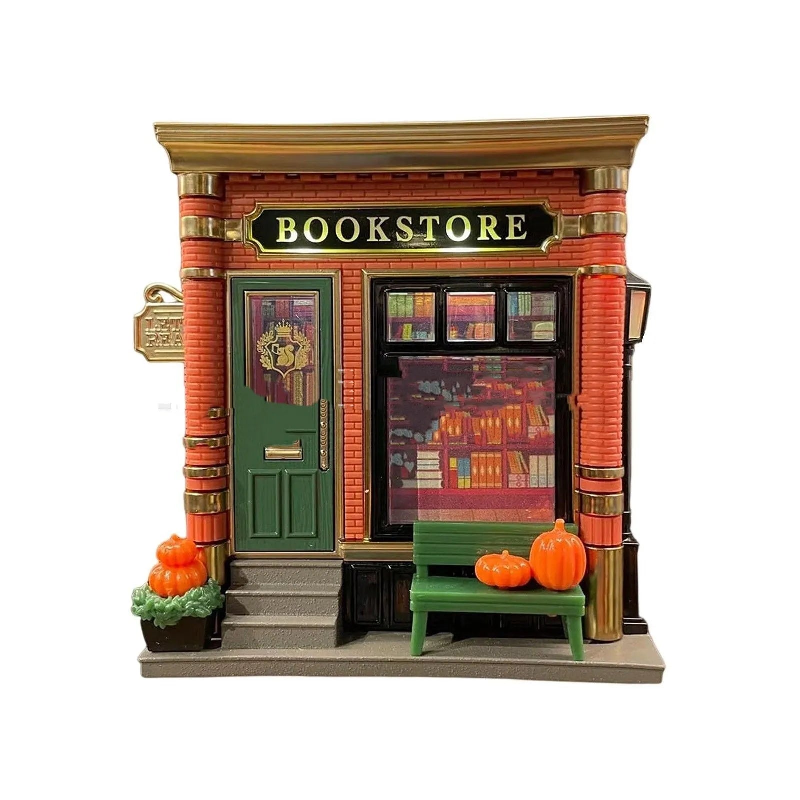 Christmas house small night lamp ornament plastic resin cartoon-style decorative light with US plug