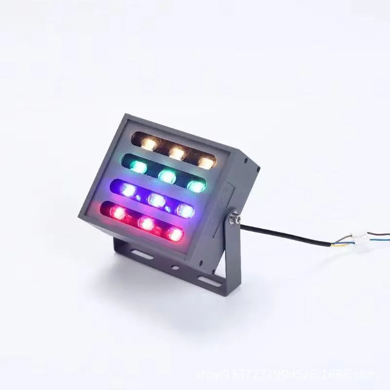 LED rainbow tree lamp outdoor waterproof IP65 aluminium alloy RGB projection for park landscape