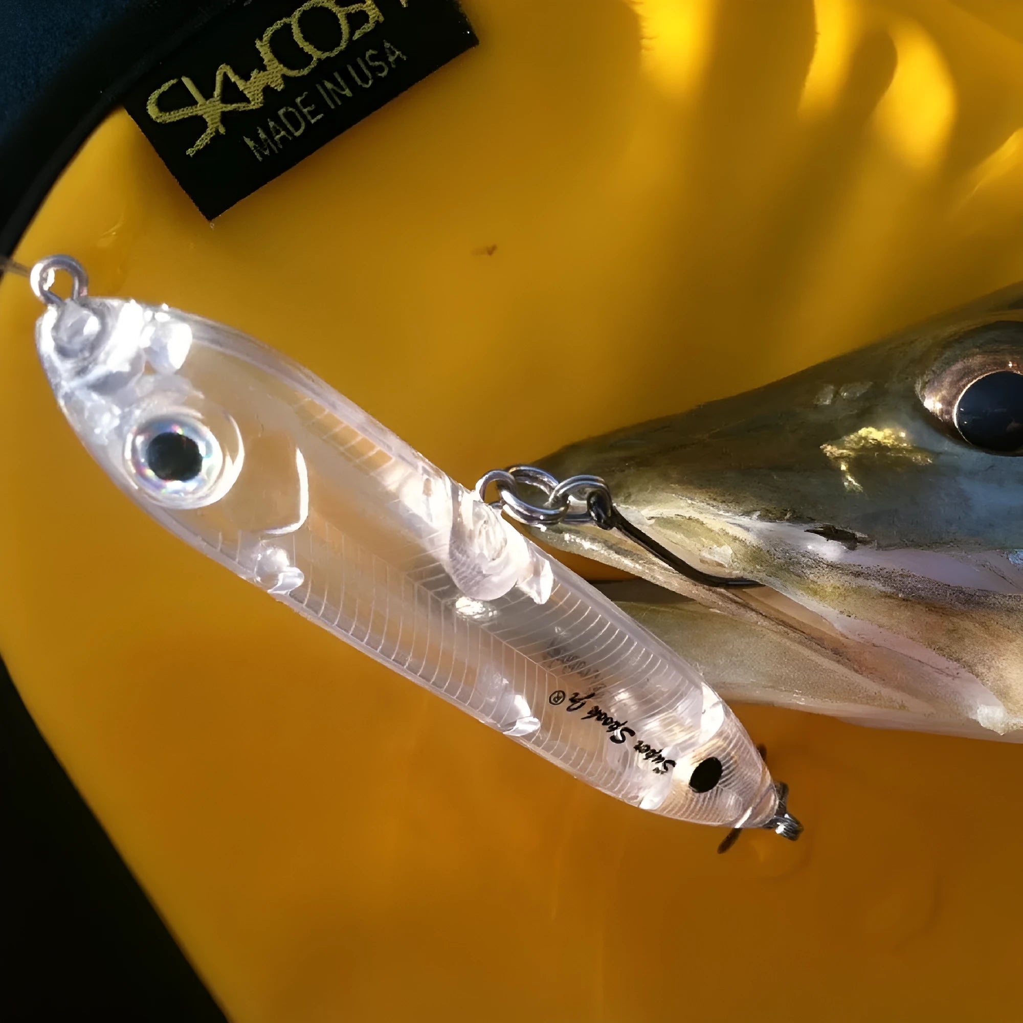 Transparent 9.5cm ABS plastic fishing lure blank body with 7mm eye socket