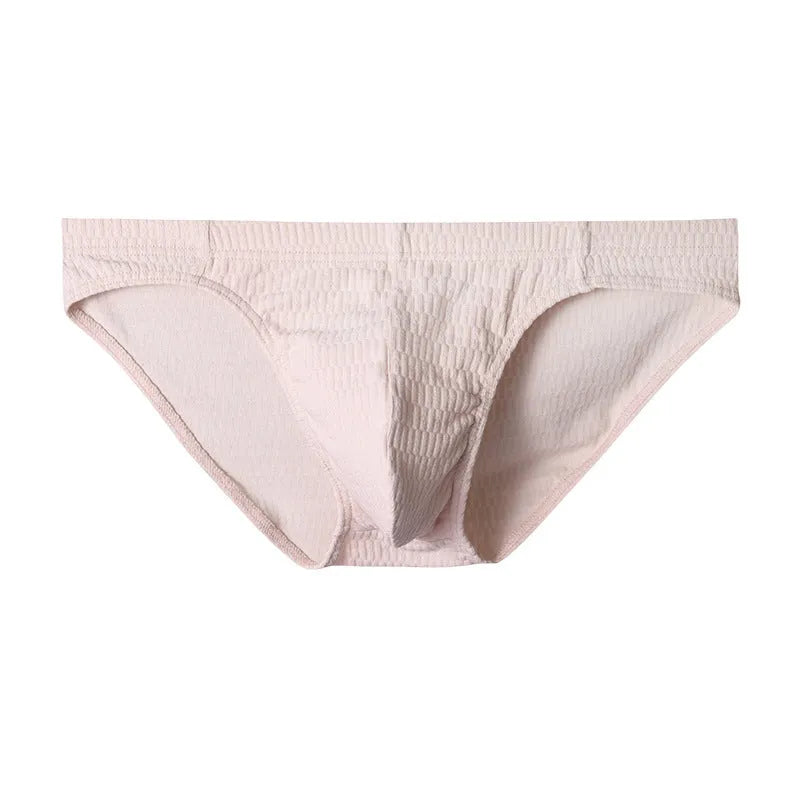 Men's cotton triangle underwear briefs in solid colours showing mid waist design