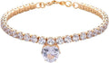 Gold rhinestone heart-shaped decorative collar for a dog or cat, shown with a bling design and an extension chain.