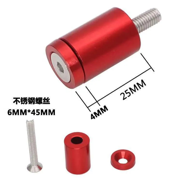 Aluminium machine cover pad height sheet for car modification with mounting hardware in red, blue or black