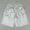 Men's black Tang suit style elastic shorts with a drawstring waist for martial arts.