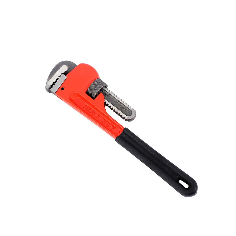 Heavy pipe tongs made from 45# steel, available in 8 to 18 inch sizes, for gripping water pipes