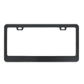 Black aluminium alloy license plate frame with round holes for American standard car plate
