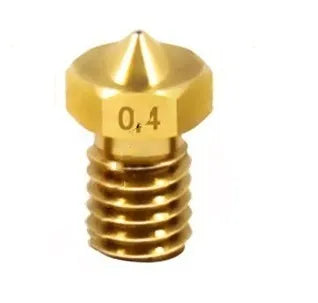 Brass M6 3D printer nozzle 12.5x7mm with smooth inner wall and chamfer inlet for 1.75mm filament